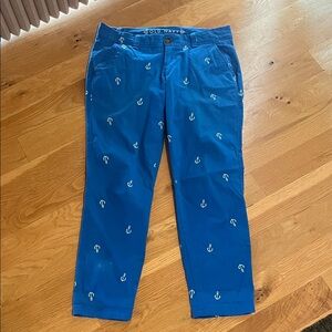 Old Navy Women's Blue Anchor Chinos
